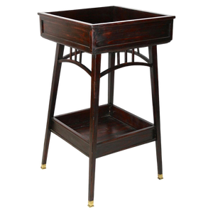 20th Century Art Nouveau Beechwood Side Table in Mahogany, 1905