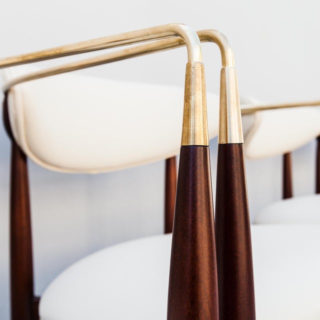 Restored “Viscount” Chairs by Dan Johnson for Selig, Denmark 1950s - Set of 4 For Sale - Image 17 of 18