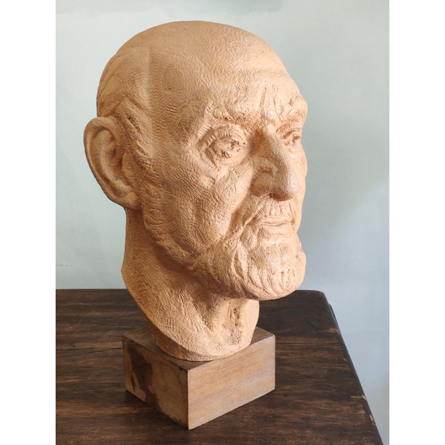 Vintage Early 20th Century Terracotta Bust from Goessens For Sale - Image 18 of 18