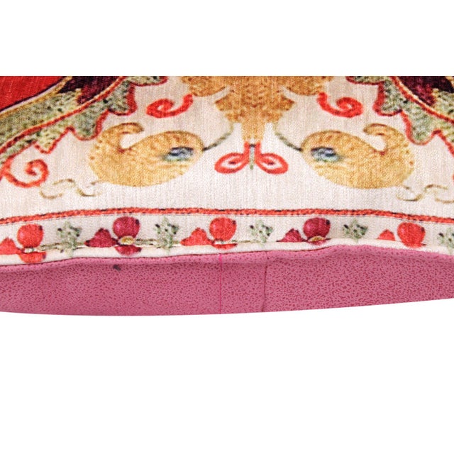 Shabby Chic Floral Motif Turkish Pillow For Sale - Image 4 of 8