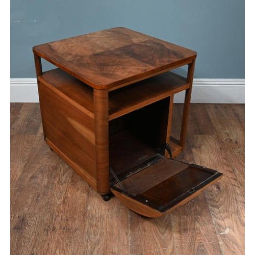 Brown Art Deco Side Table by Incorporall, 1930s For Sale - Image 8 of 10