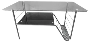 French Table with Magazine Holder by Pierre Guariche for Airborne, 1950s