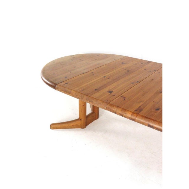 Wood Pine Round Extendable Idom Dining Table from Vamdrup For Sale - Image 7 of 16