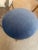 1970s Italian Gilt Metal Vanity Stool, Blue Velvet Seat, Italy For Sale - Image 5 of 12