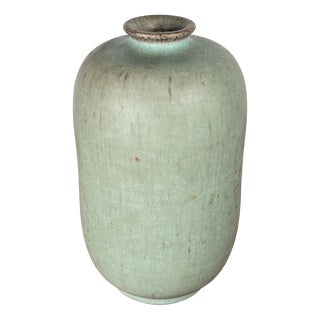 Mid-Century Modern Minimalist German Studio Pottery Vase from Walter Gebauer, 1960s For Sale