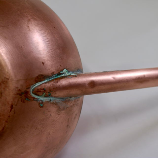 Vintage Round Long Spout Copper Watering Can by Smith and Hawken For Sale - Image 11 of 14