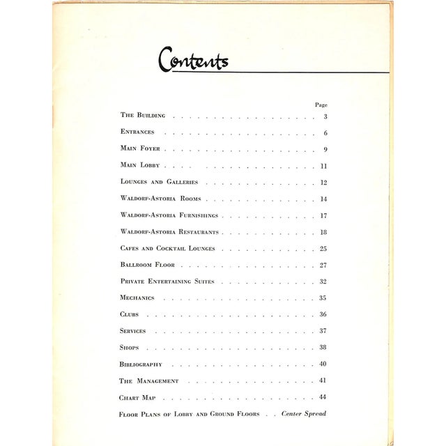 Traditional "Facts About the Waldorf-Astoria" 1950 For Sale - Image 3 of 13