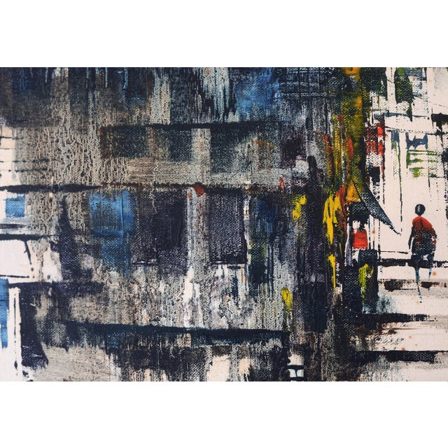 Paint Mid Century Asian Seaside Village Watercolor Painting For Sale - Image 7 of 15