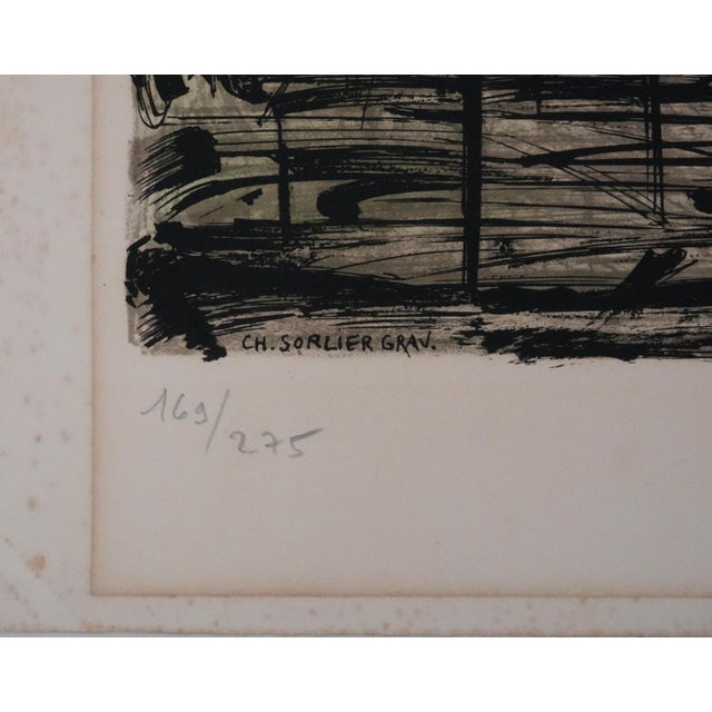 Bernard Buffet, The Chalet Restaurant, Original Signed Lithograph For Sale - Image 6 of 9