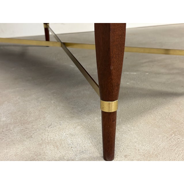 Brass 1960s Refinished Paul McCobb Calvin Mahogany and Brass Dresser For Sale - Image 8 of 8