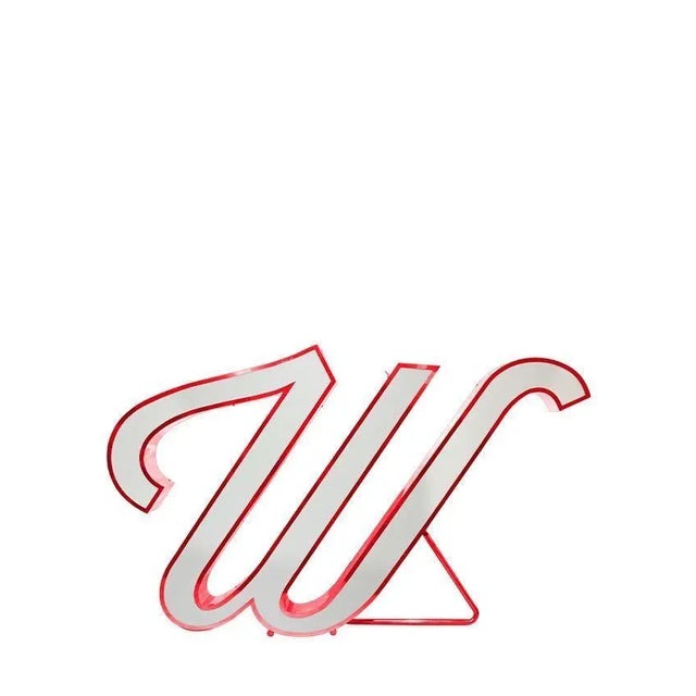 Letter W Graphics Lamp by Circu For Sale - Image 4 of 11