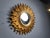 Gold Vintage Gilded Resin Sunburst Mirror, 1960s For Sale - Image 8 of 10