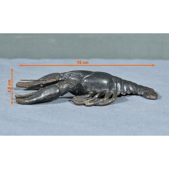 Cast Iron Lobster Paperweight, Early 20th Century For Sale - Image 14 of 17