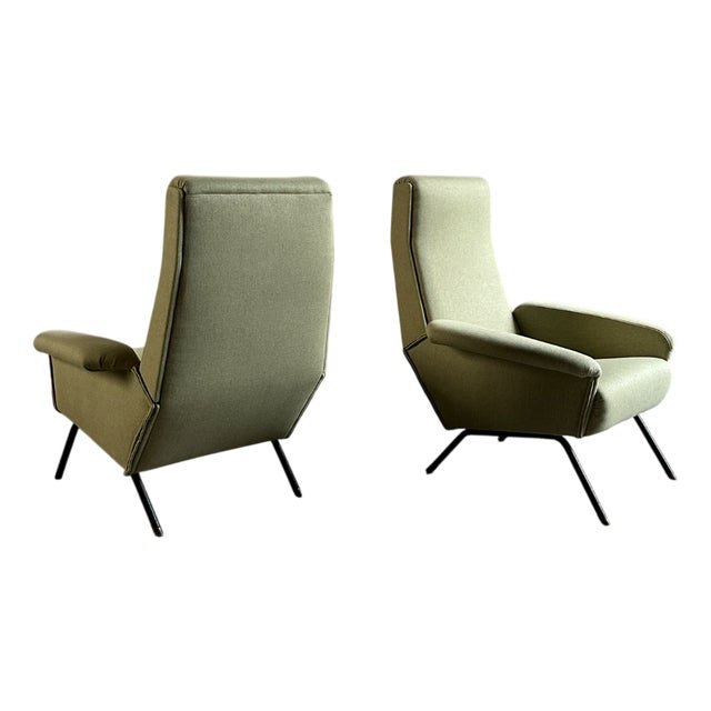 Vintage Italian Lounge Chairs, 1950s, Set of 2 For Sale