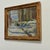 French Vintage Framed Winter Landscape Painting For Sale In Baton Rouge - Image 6 of 8