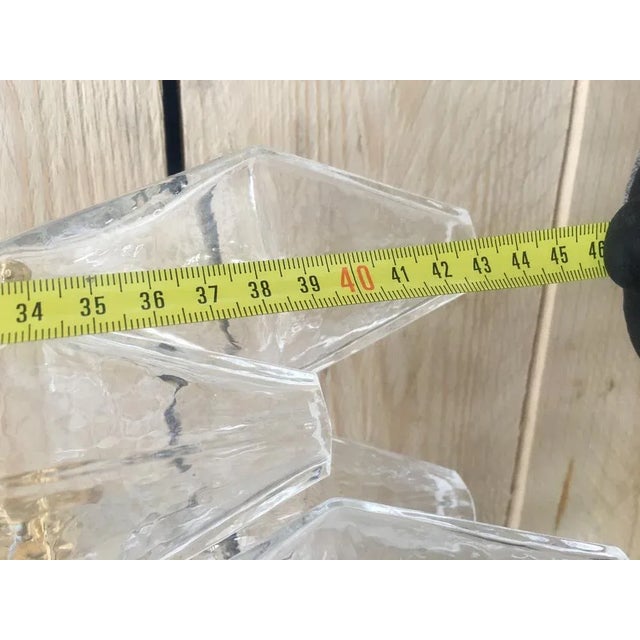 Murano Glass Poliedri Sconces with Gold 24 Karat Metal Frame from Simoeng, Set of 2 For Sale - Image 10 of 12