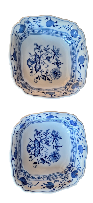 Vintage Zwiebelmuster Serving Bowls from Meissen, 1970s, Set of 2