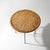 Metal Coffee Table with Round Rattan Top, 1950s For Sale - Image 7 of 13