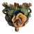 Antique Barbotine Majolica Rose Cachepot For Sale