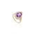 Not Yet Made - Made To Order Pear Cut Amethyst Birthstone Cocktail Diamond Halo Ring- Anniversary Gifts Size 5 For Sale - Image 5 of 12