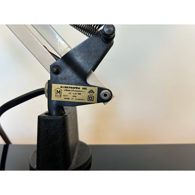 Vintage Table Lamp from Elektrofém, Hungary, 1980s For Sale - Image 11 of 13