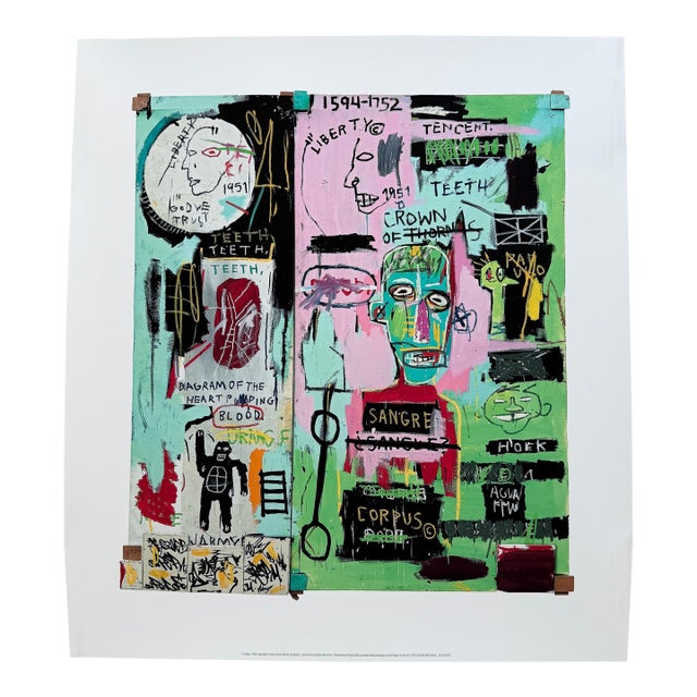 Jean Michel Basquiat (1960-1988), in Italian, 1983, Copyright Estate of Jean Michel Basquiat, Licensed by Artestar New York, Printed in the Uk For Sale