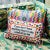 Modern " Come Sit Next to Me " Needlepoint Pillow For Sale - Image 3 of 5