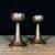 Pair of Vintage Brass Lotus Candlesticks - Asian Altar Candle Holders For Sale - Image 4 of 9