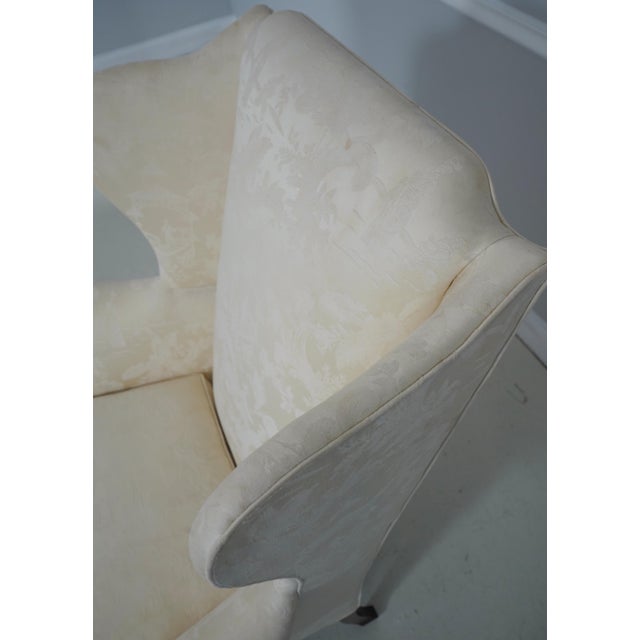 Pair Southwood Ball & Claw Mahogany Wing Chairs For Sale - Image 16 of 18