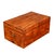 Early 19th Century British Mahogany and Brass Officer's Trunk, 1830s For Sale - Image 5 of 15