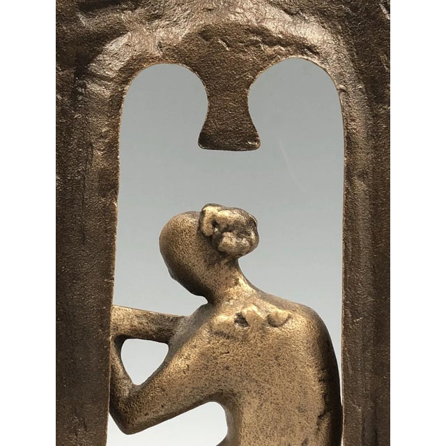 Limited Bronze Figure of Lute Player by Gyarmathy János, 1960s For Sale - Image 4 of 12