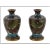 Antique Pair of Meiji Japanese Cloisonne Enamel Goldstone Dragon Vases For Sale - Image 4 of 8