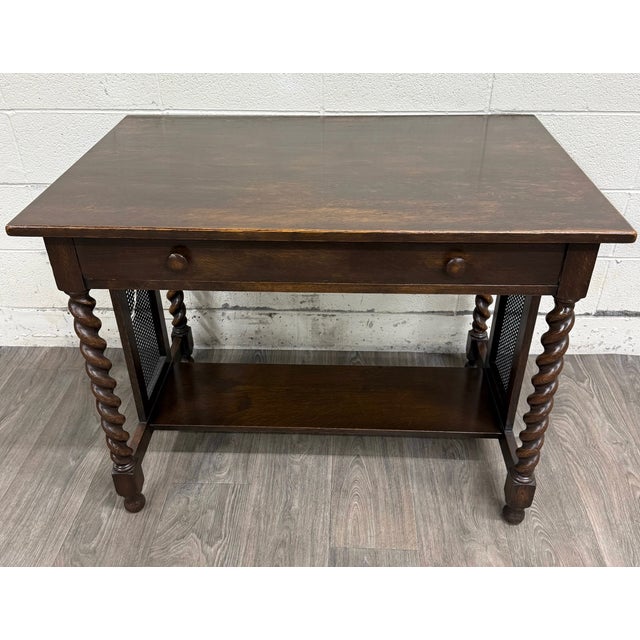 This is a stunning and authentic antique Stickley Bros. library table crafted in Grand Rapids, Michigan, featuring...