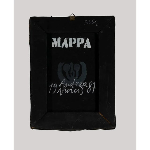 Andrea Nurcis, Mappa, Original Mixed Media on Canvas, 1987 For Sale