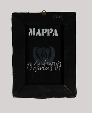 Andrea Nurcis, Mappa, Original Mixed Media on Canvas, 1987