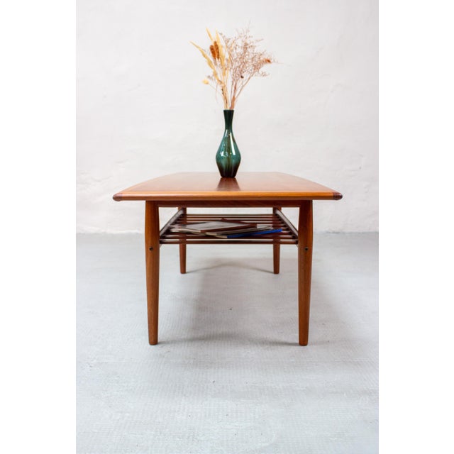 Wood Mid-Century Danish Coffee Table in Teak by Grete Jalk for Glostrup, 1960s For Sale - Image 7 of 16