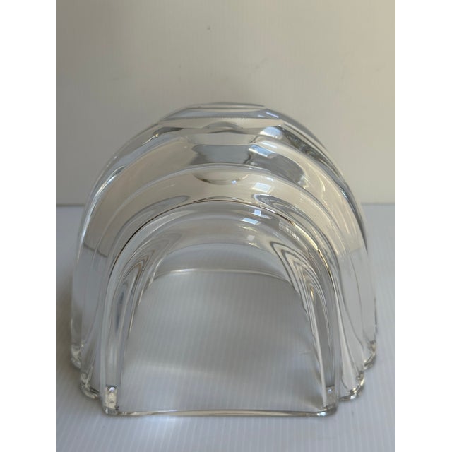 1970s Goran Warf for Kosta Boda--Sculptural Swedish Art Glass Rimmed Bowl For Sale - Image 5 of 18