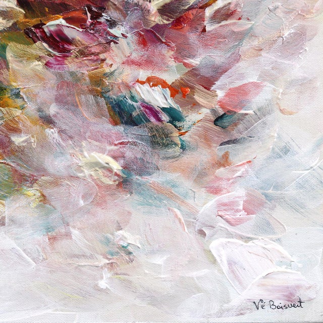2020s Goddess Portal - Pink Abstract Textural Painting Original Artwork by Vé Boisvert For Sale - Image 5 of 9