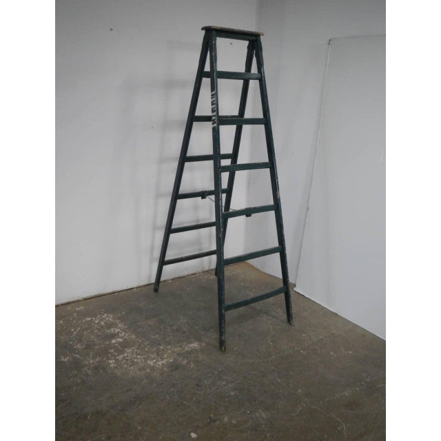 Vintage Fir Wood Ladder, 1960s For Sale - Image 11 of 11