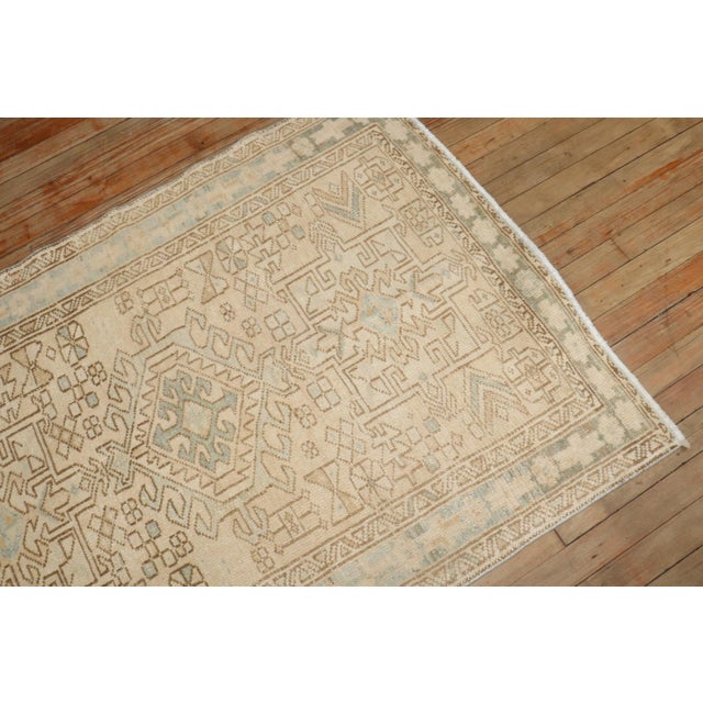 Mid 20th Century Neutral Color Heriz Karadja Small Rug , 3'2'' X 4'6'' For Sale - Image 5 of 6