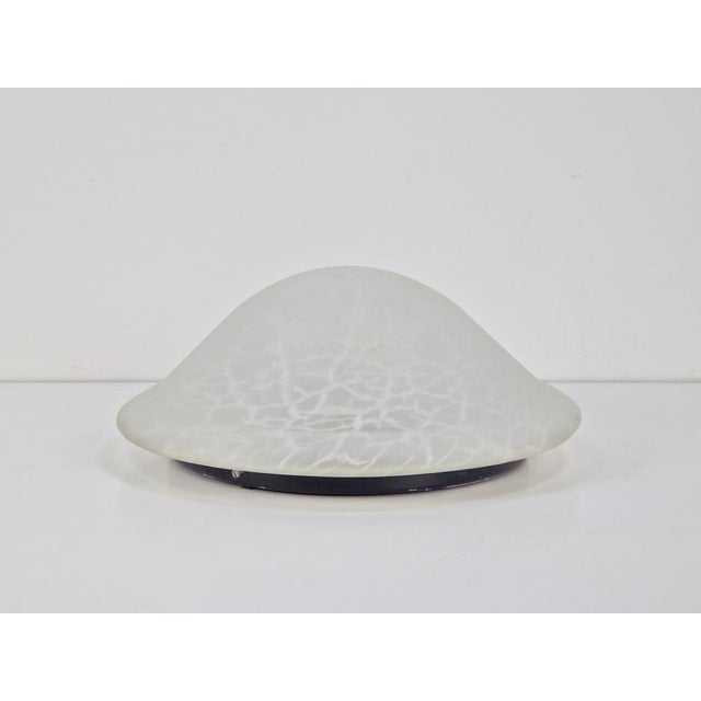 Vintage Mushroom Ceiling Lamp in Glass, 1970s For Sale - Image 10 of 12