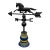 Vintage Full-Bodied Running Horse Weathervane on Painted Wood Display Base For Sale