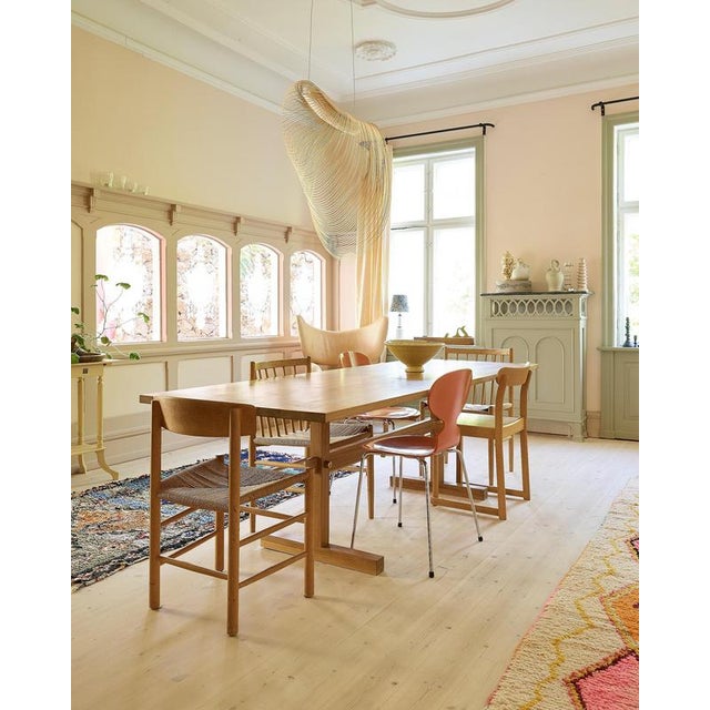 Gaspard Dining Table 240 in Light Oak and Brass by Eberhart Furniture For Sale - Image 12 of 18