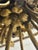 Vintage Italian Gilded Tole and Cream Enamel Floral 6-Light Chandelier For Sale - Image 16 of 17