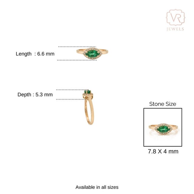 Art Deco High Quality Zambian Emerald Halo Diamond Ring Size 5 in 14k Gold For Sale - Image 9 of 17