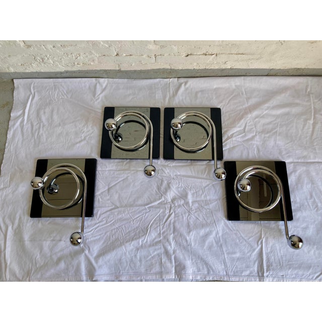 Vintage Italian Coat Hangers, 1970s, Set of 4, in Flawless conditions. Designed 1970 to 1979