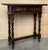 1900 - 1909 Early 20th Narrow Catalan Spanish Carved Walnut Console Table With Drawer For Sale - Image 5 of 8