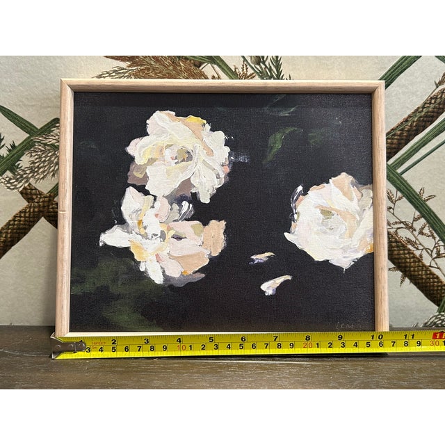 2020s Framed Garden Roses II Painting For Sale - Image 5 of 5