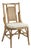 1970s Coastal Rattan & Woven Cane Accent Side Chair - Ficks Reed Style For Sale