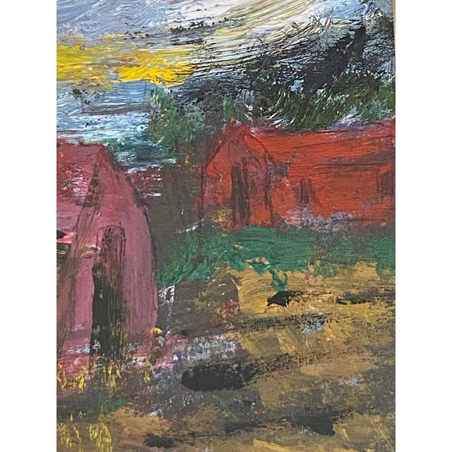 Mid Century Farmhouse Mini American Impressionist Painting, Vintage Framed For Sale In Dallas - Image 6 of 10